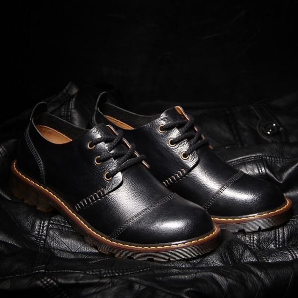 

бренд ручной работы дышащая мужская обувь высокое качество платье обувь мужчины квартиры мода натуральная кожа повседневная обувь мужчины, Black