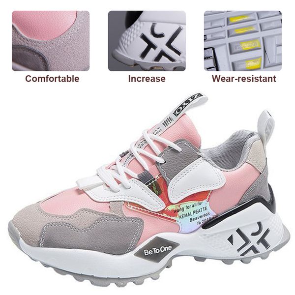 

women running shoes women outdoor sport shoes chunky sneakers fashion platform basket femme trainers dad size 36-39