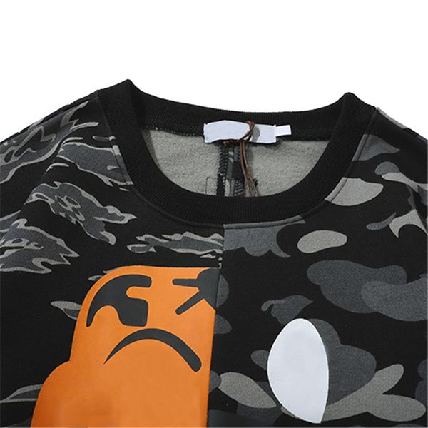 

мужская мода женская камуфляж printed luxury толстовки марка весна осень кофты для мужчин женщин верхнего качества свитера 19122609v, Black