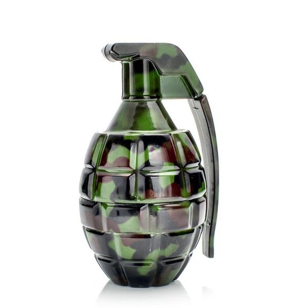 Iwodevape novas vendas diretas camuflagem granada liga de zinco plástico moedor de três camadas manual moedor único