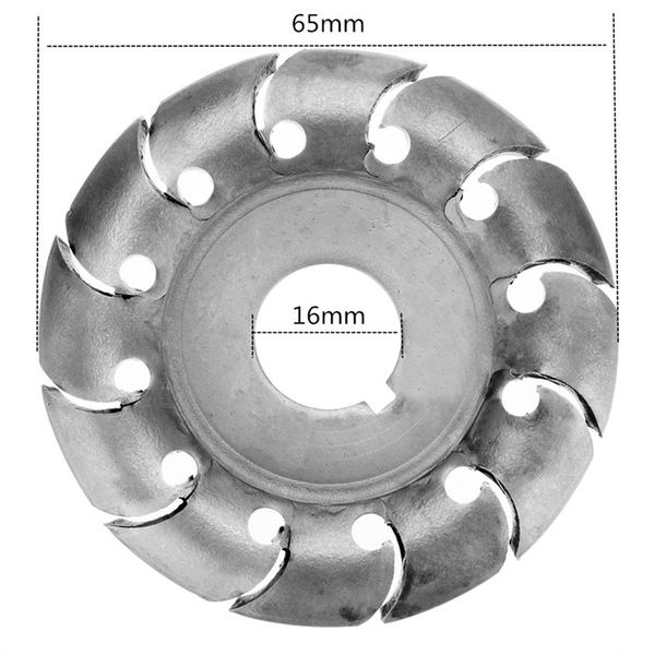

12 teeth for 100/115 angle grinder 65mm wood carving disc 16mm bore wood shaping disc grinder woodworking tool