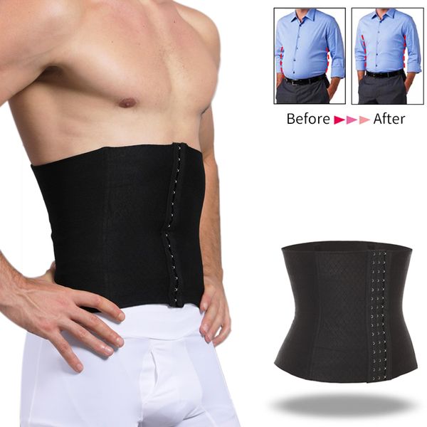 

men waist trainer body shaper belly control slimming shapewear man shapers corrective posture modeling belt underwear corset, Black;brown