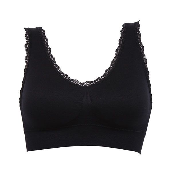

solid color дышащий бесшовные фитнес lace бюстгальтер топы женщины нижнее белье бюстгальтеры s-3xl плюс размер новое прибытие 2018 года новы, Red;black