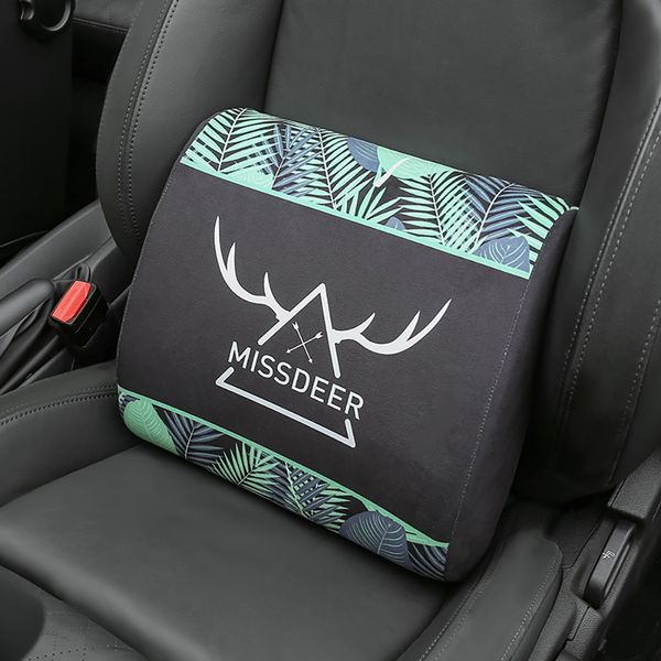 

cartoon deer car lumbar pillow styling seat pillow protection back support rest travelling soft relieve soreness car accesories