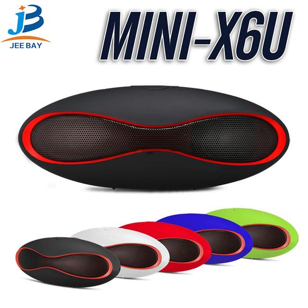 

Mini X6U Bluetooth Speaker Supports TF Card Hands-free Wireless Stereo Speakers Charging with Micro USB Cable with Retail Package