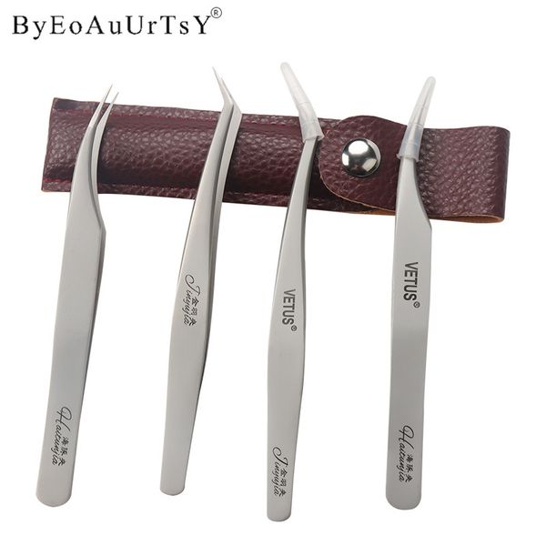 

1pcs new stainless steel anti-static eyebrow tweezers false eyelash extension makeup tools multi-purpose watchmaker repair tools