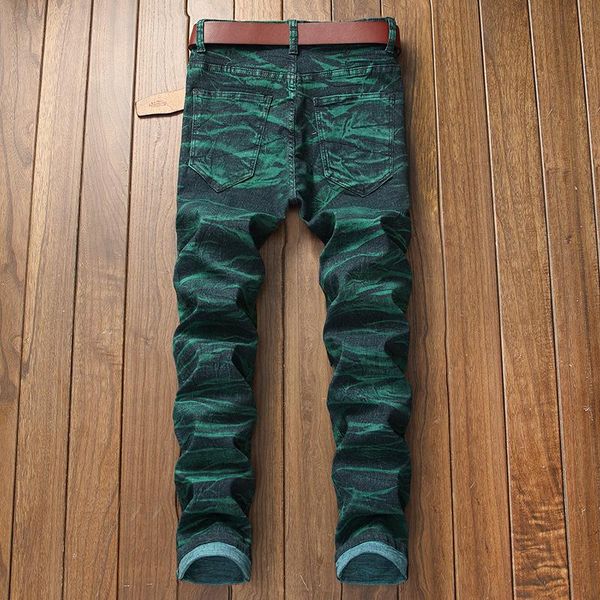 

2019 fashion vintage mens ripped jeans pants slim fit distressed hip hop denim cool male novelty streetwear jean trousers size28-42, Blue