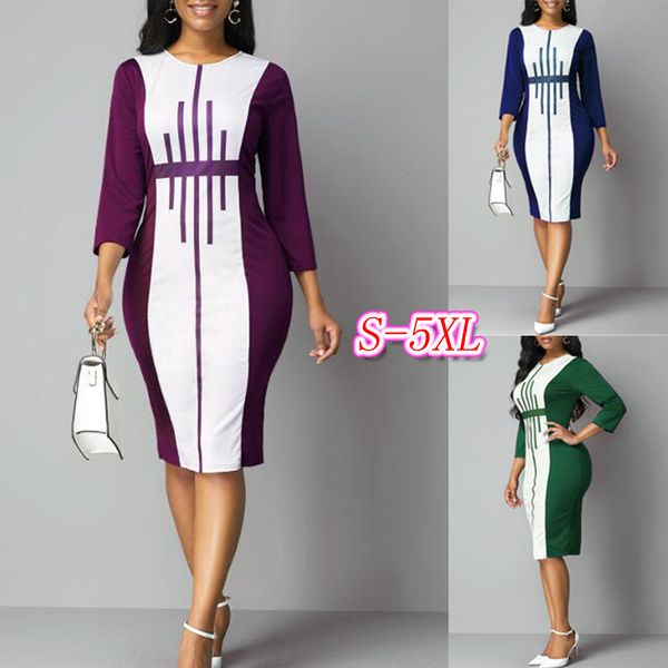 

женщин дизайнер платье контраст печати тонкая пригонка хип ol женщин платье, Black;gray