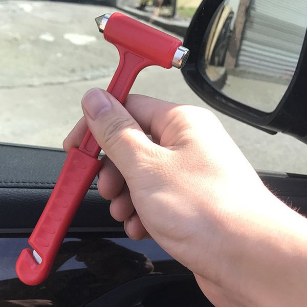 

1pc seat belt cutter mini car safety hammer window glass breaker car rescue tool life saving escape emergency hammer