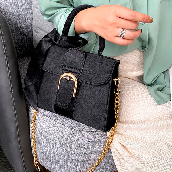 

designer brand shoulder bags women solid color velour messenger bags silk scarves bowknot handbag large capacity bag hasp bag