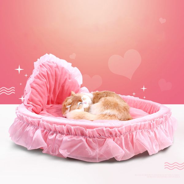 

lace princes dog baket bed cat puppy pet leep net kennel luxury ofa product