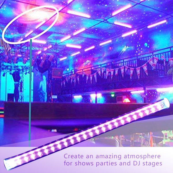 

led purple light bar 6w t5 integrated blacklight bulb for party ktv bar club 95-265v - us plug
