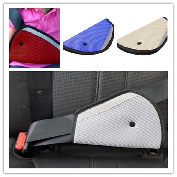 

car triangle children seat belt padding adjuster car safety cover strap fixer pad mat harness child neck face protection