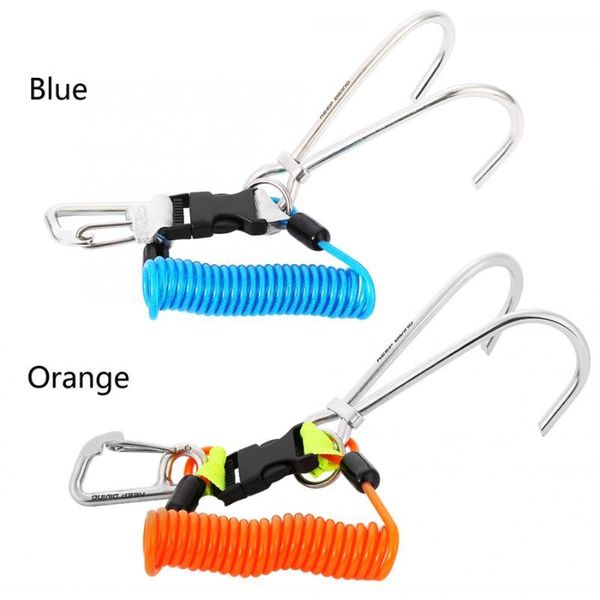 

keep diving scuba diving reef hook stainless steel safety double hook quick-release outdoor underwater sport accessy
