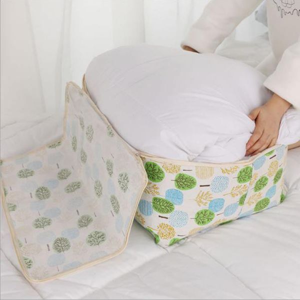 

household item folding closet storage bag organizer clothes quilt blanket finishing dust bag quilt pouch washable quilts