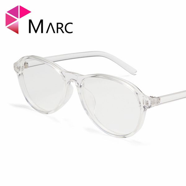 

marc fashion sunglasses men uv400 sun glasses transparent for women trend brand designer eyewear male clear oval, White;black