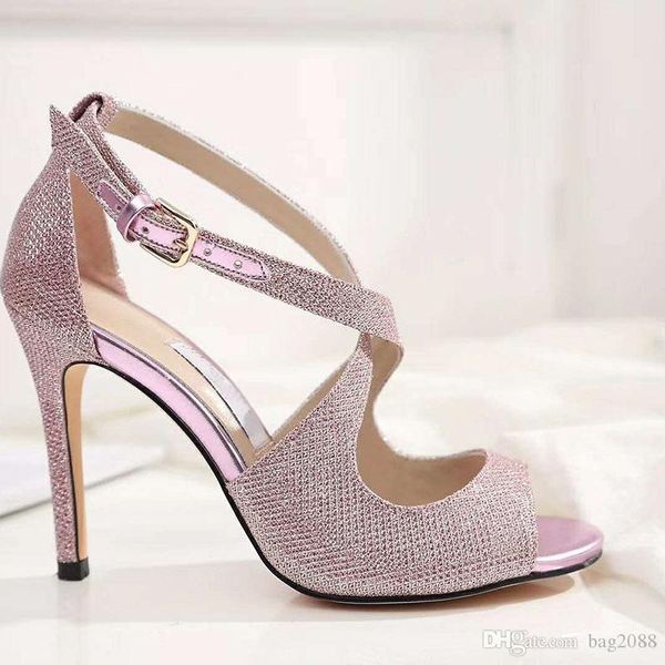 2019 New Fashion Women S High Heels Transparent Material Soft And