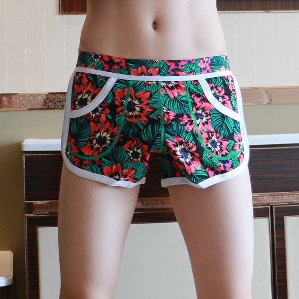 

mens cotton underwear boxer shorts print panties underpants hombre cuecas male boxershorts homme pocket casual men underwear boxer, Black;white