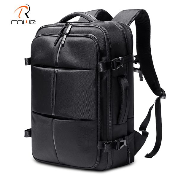

rowe new large capacity oxford spinning waterproof men backpack business bag 15.6 inch lapbag men outdoor leisure travel