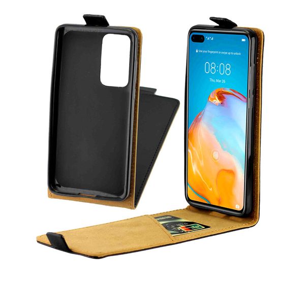 

business leather case for huawei p40/p40 pro vertical flip cover card slot for huawei p40 lite/nova 6 se/nova 7i