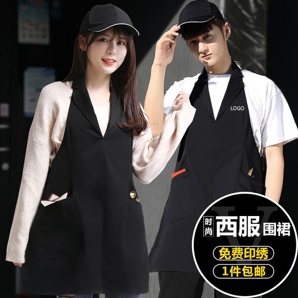 

aprons apron female fashion home kitchen waist custom printed
