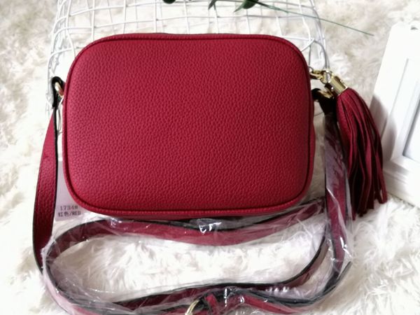 

women leather tassel bag disco shoulder bag purse #1734