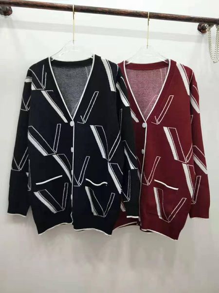 

16 2020 бесплатная доставка весна кардиган обычная с длинным рукавом бренд же стиль свитер роскошный письмо цянь, White;black