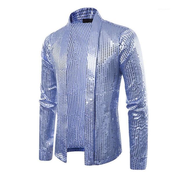 

mens sweaters solid color fashion loose male cardigan mens knits long sleeve lapel neck sequins, White;black