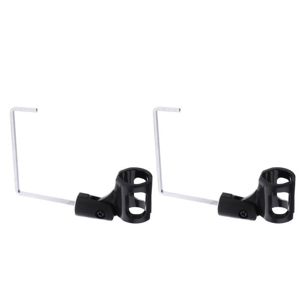 

2x saxophone microphone holder clip sax mic stage show accessory parts
