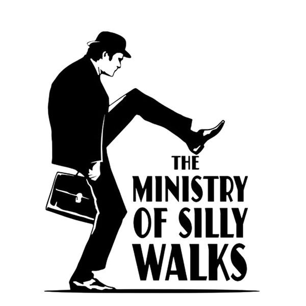 

16*13.1cm ministry of silly walks sticker vinyl decal funny car window bumper novelty jdm drift vinyl decal sticker