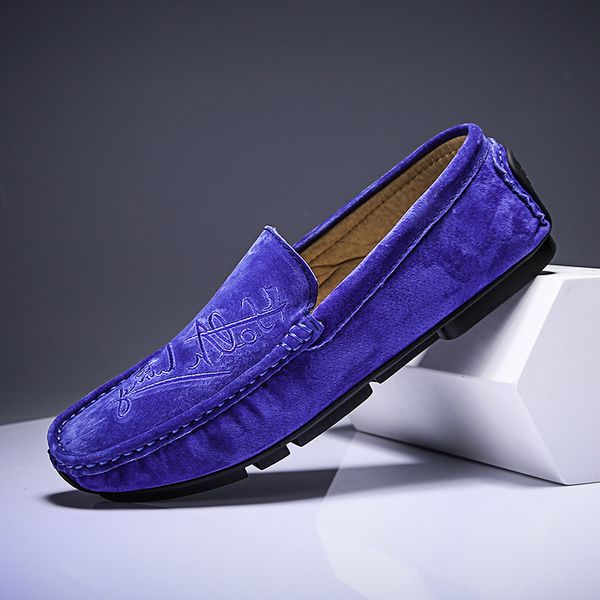 

tide men loafers comfortable casual shoes genuine leather mocassim masculino breathable slip on shoes chaussures hommes, Black