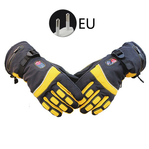 

sweat absorb sports gloves electric warm reflective strip cycling waterproof winter outdoor skiing hiking adjustable temperature