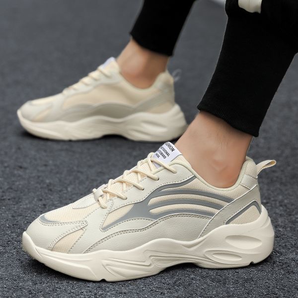 

mens shoes casual sapato masculino man sneakers mesh shoes male breathable comfortable zapatillas hombre dropshipping, Black