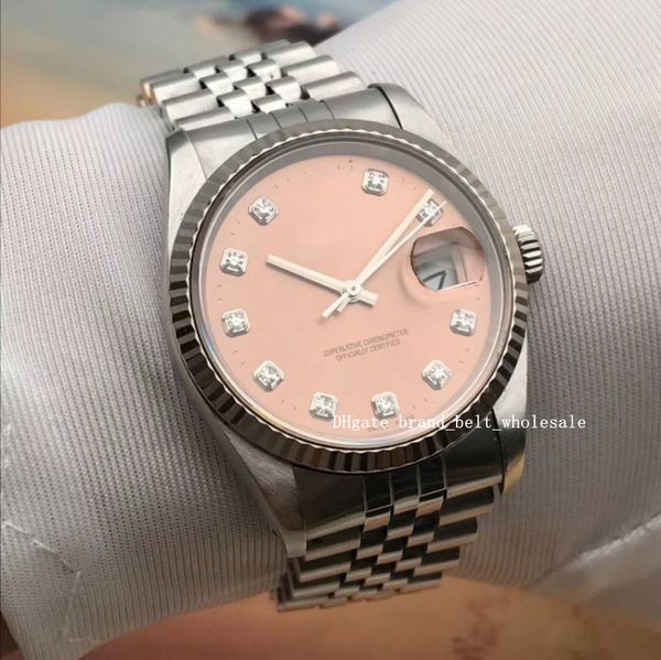 

selling 2020 36 178274 diamond stainless steel 36mm men's watch luxury automatic watch ing, Slivery;brown