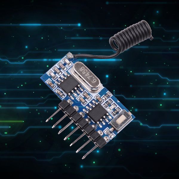 

433mhz wireless rf receiver learning code decoder module universal for remote control learning receiver