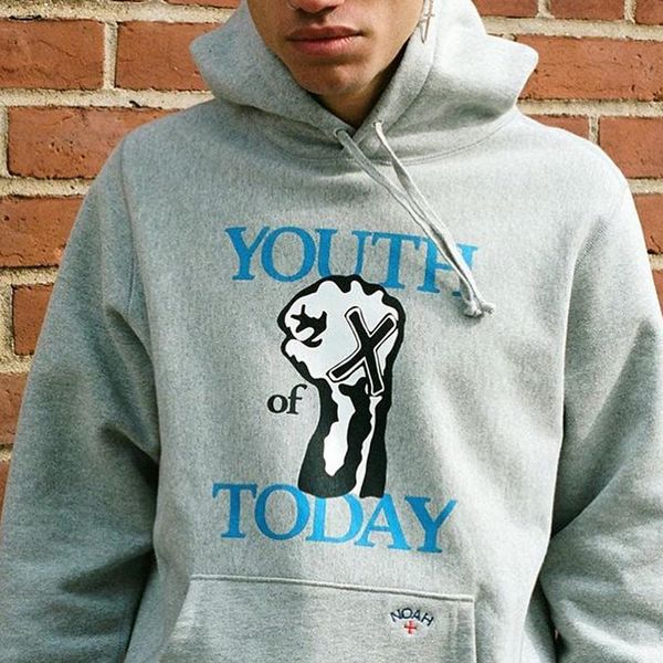 

19FW Молодежь сегодня Толстовки с логотипом Noah X Hardcore Punk Band Толстовка с капюшоном Хи