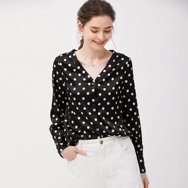 camisas de lunares mujer
