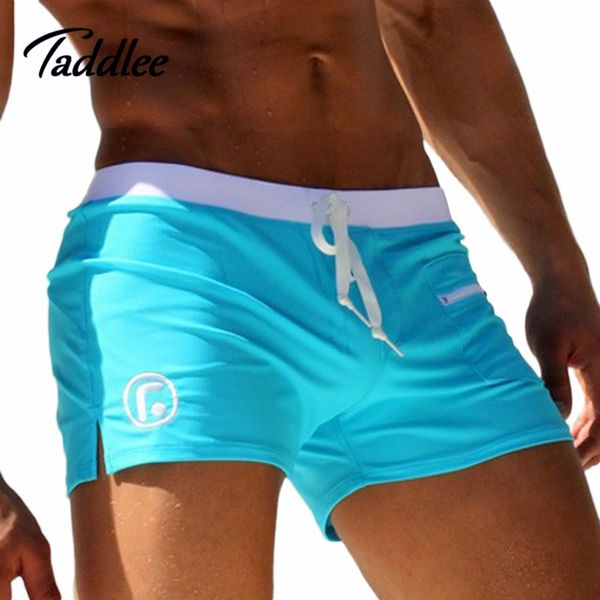 

taddlee brand men's man swimwear swimsuits swimming boxer shorts sports suits surf board shorts trunks men swim suits summer