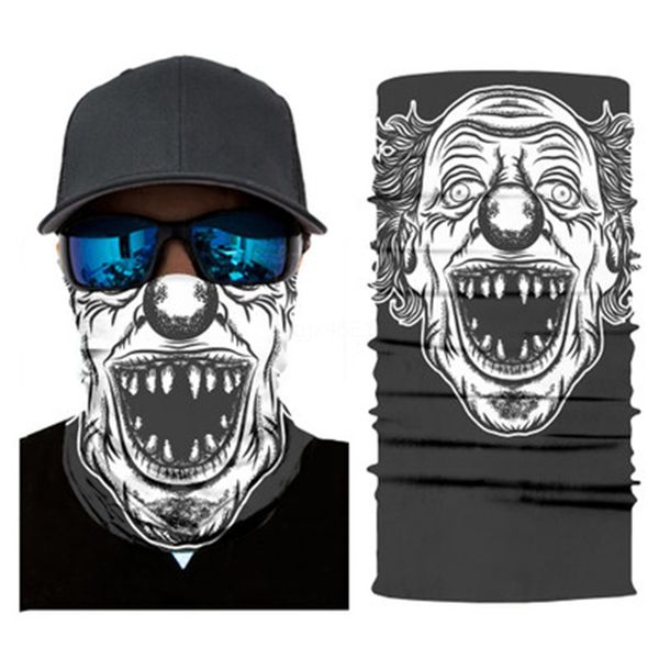 

wholesale-skull magic turban bandanas skull face masks skeleton outdoor sports ghost neck scarves headband cycling motorcycle wrap mma182#36, Blue;black