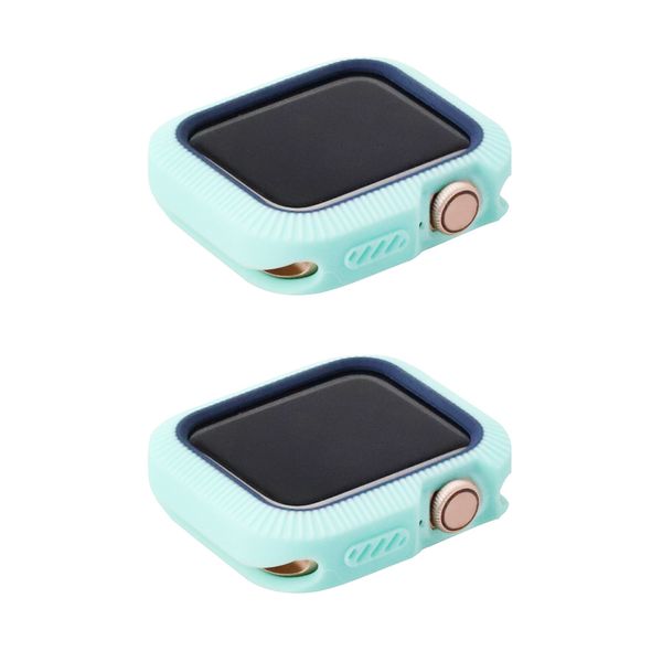 

bicolor 2-piece silicone protective case for 4 44mm + 40mm