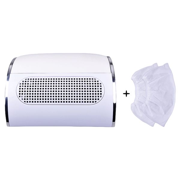 

powerful professional nail dust collector with 3 fan vacuum cleaner manicure tools with 2 pcs dust collecting bags nail art diy