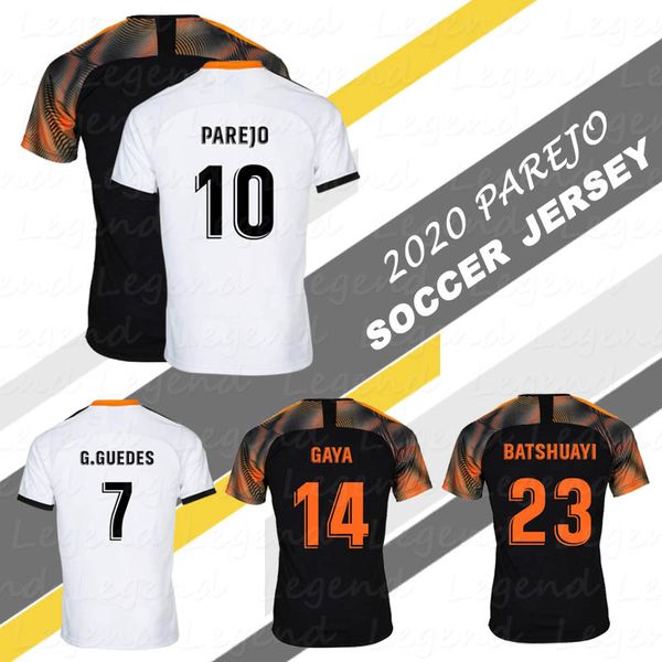 

parejo jersey 2020 club de fútbol cf guedes gameiro rodrigo c.soler m.gaya поклонники футбольные майки одежда для футбола, Black;yellow