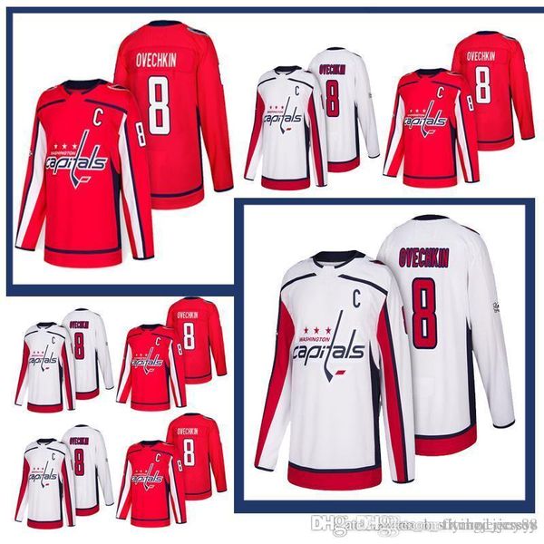 

2018 New #8 Alex Ovechkin Jersey Washington Capitals Jersey 100% Stitched High-quality Top quality Hockey Jersey Free Shipping