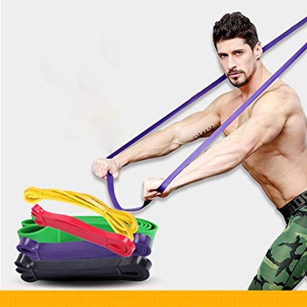 

elastic band tension resistance band exercise workout rubber loop crossfit strength training expander fitness yoga equipment