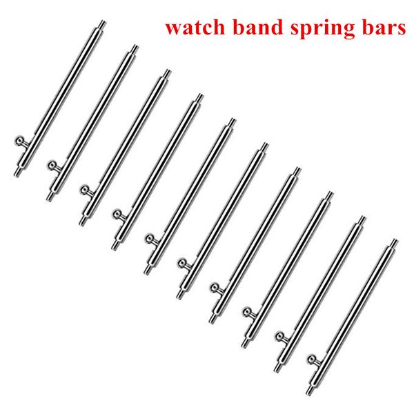

30pcs quick release spring bars watch band pins diameter 1.5mm stainless steel smart watchbands pins width 20mm 22mm 18mm 24mm, Black;brown