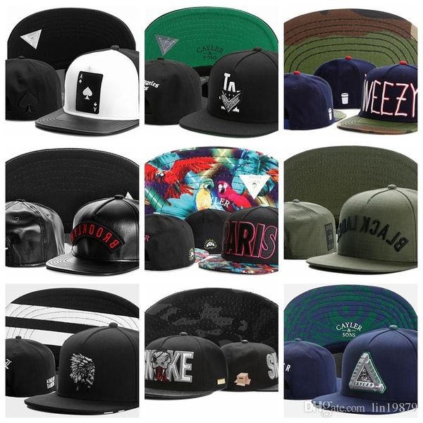 

baseball caps men women gorras bones the ace of spades la weezy brooklyn paris black laber skull indians snake snapback hats, Black;white