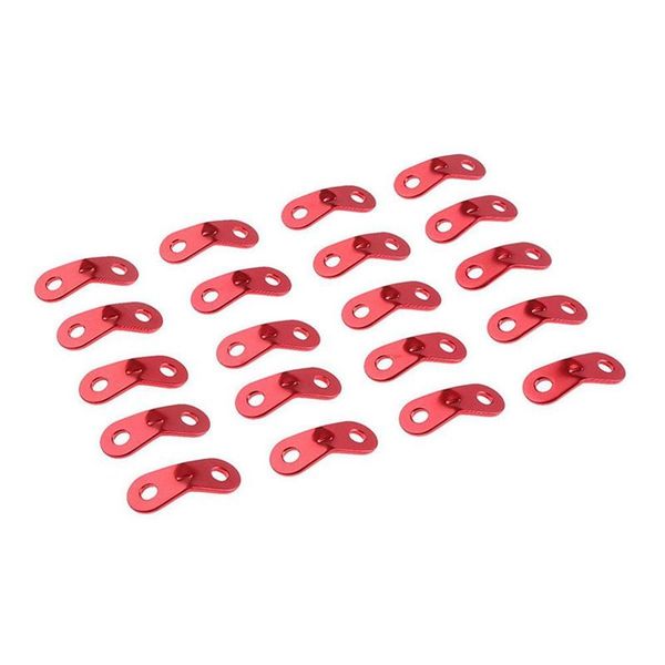 

20 pcs/lot wind rope pole buckle outdoor camping travel tent accessories aluminum alloy ultralight peg line lock tents and shelters