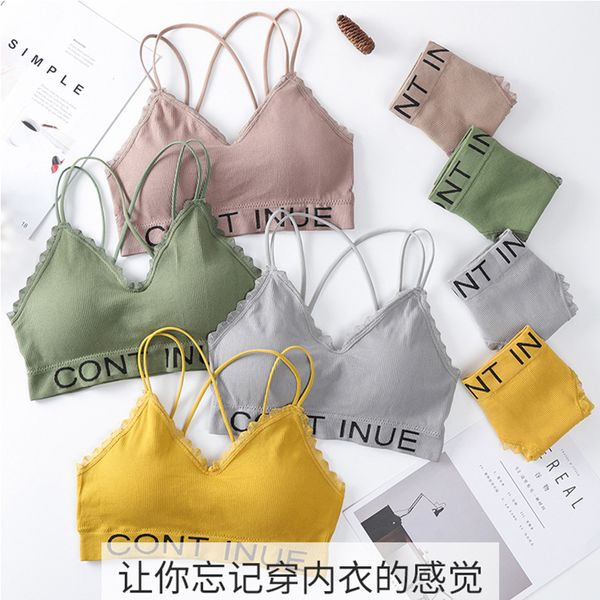 

gym clothing 2021 sports bra set shockproof athletic running fitness push up women underwear girls tank, White;black