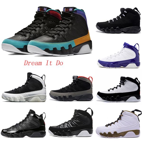 

new 9s dream it do it basketball shoes for men lakers pe anthracite og space jam mens sports designer shoes 7-13