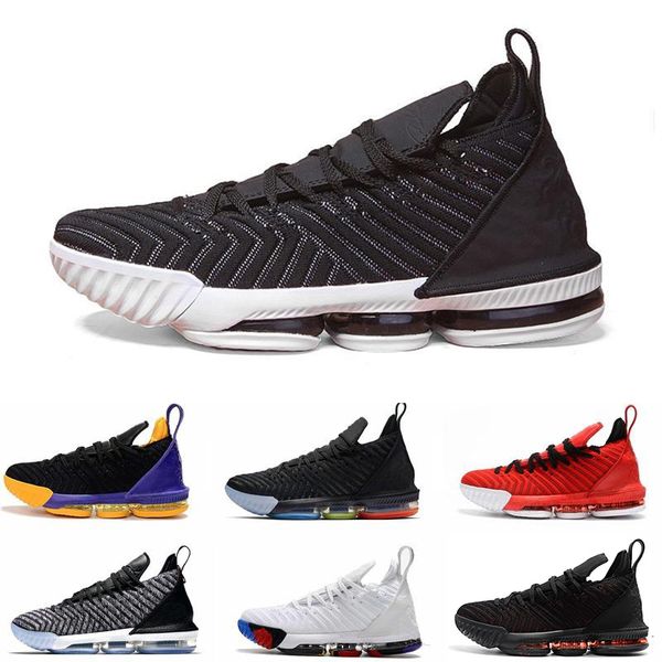 

2019 16 Basketball Shoes 16s Martin Remix Red Black White Bred SuperBron Low Designer Sneakers Trainers Size 40-46